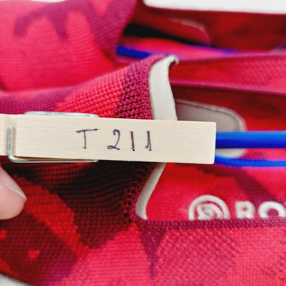 New Rothy's The Loafer Red Camo Round Toe Slip On Loafers  T211 - Picture 8 of 8